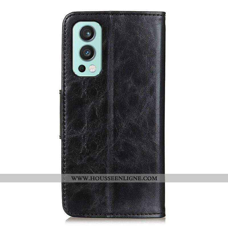 Housse OnePlus Nord 2 5G Rabat Magnétique Texture