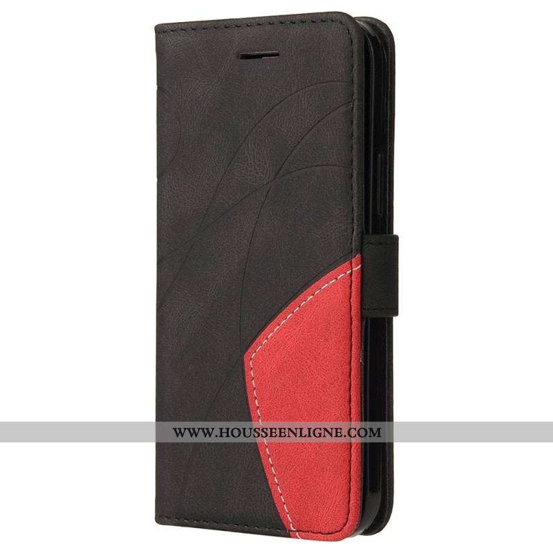 Housse OnePlus Nord 2 5G Simili Cuir Bicolore Signature