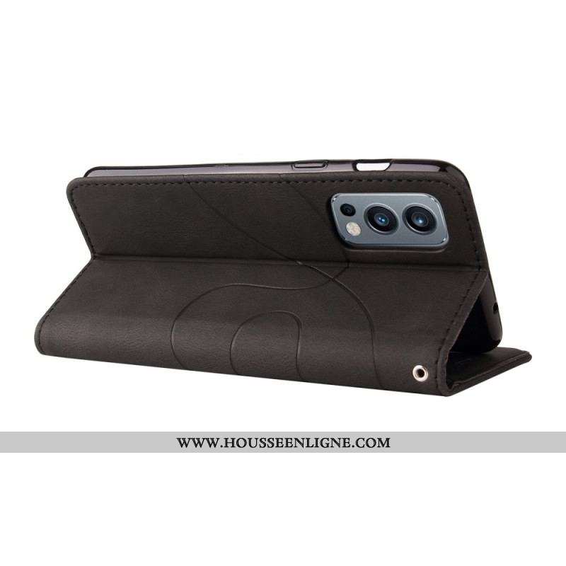 Housse OnePlus Nord 2 5G Simili Cuir Bicolore Signature