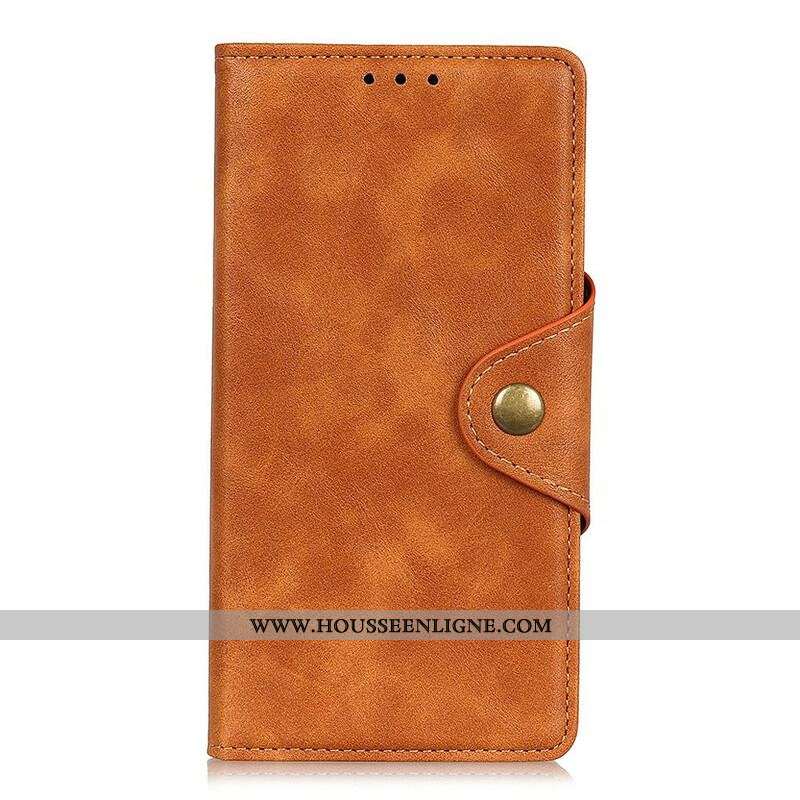 Housse OnePlus Nord 2 5G Simili Cuir Bouton
