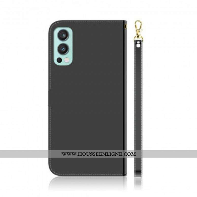 Housse OnePlus Nord 2 5G Simili Cuir Couverture MIroir