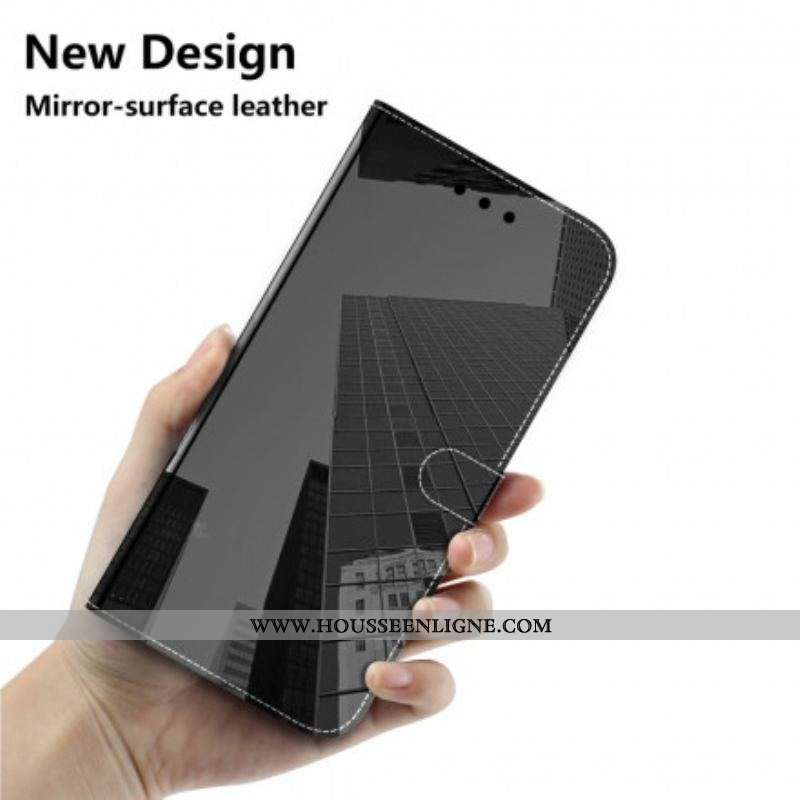 Housse OnePlus Nord 2 5G Simili Cuir Couverture MIroir