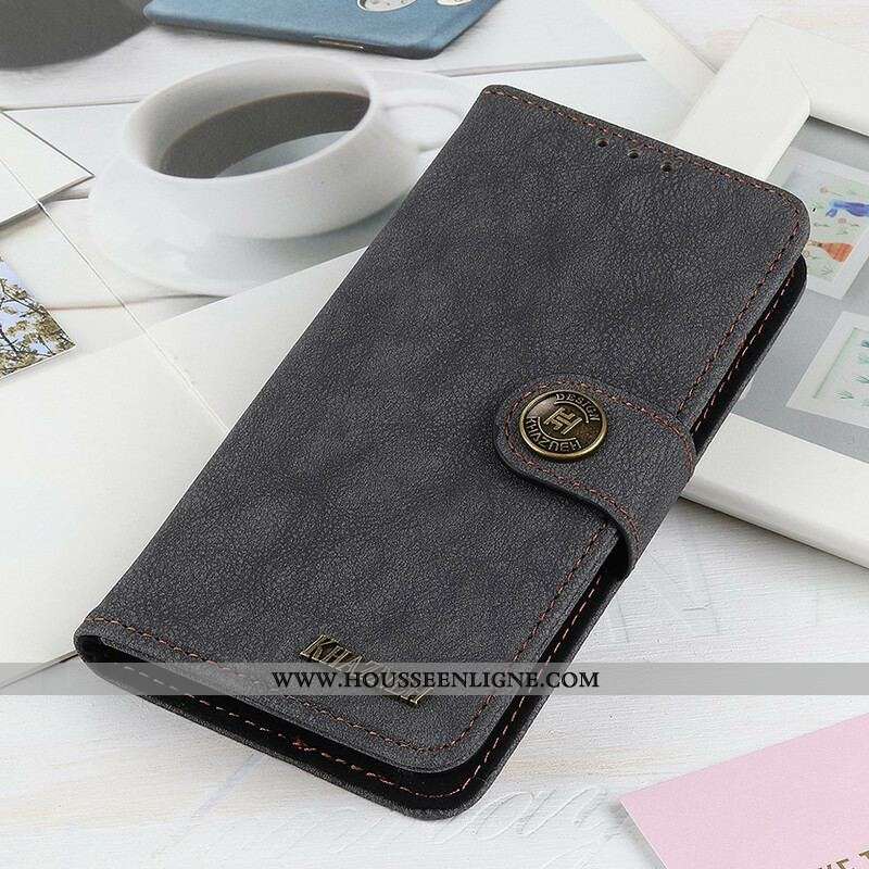 Housse OnePlus Nord 2 5G Simili Cuir Fendu Rétro KHAZNEH