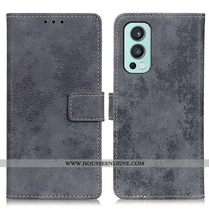 Housse OnePlus Nord 2 5G Simili Cuir Vintage