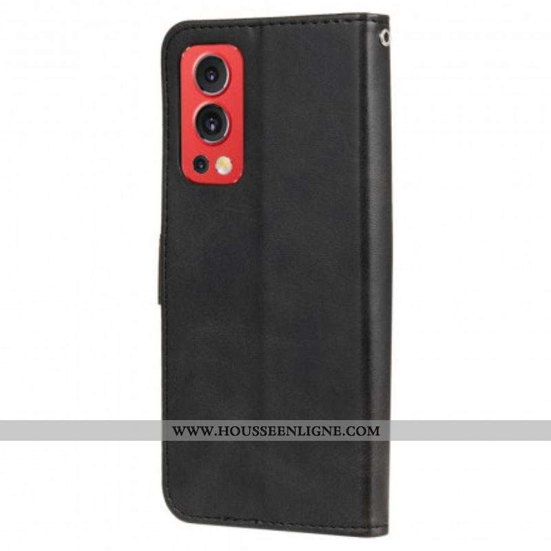 Housse OnePlus Nord 2 5G Vintage Porte-monnaie