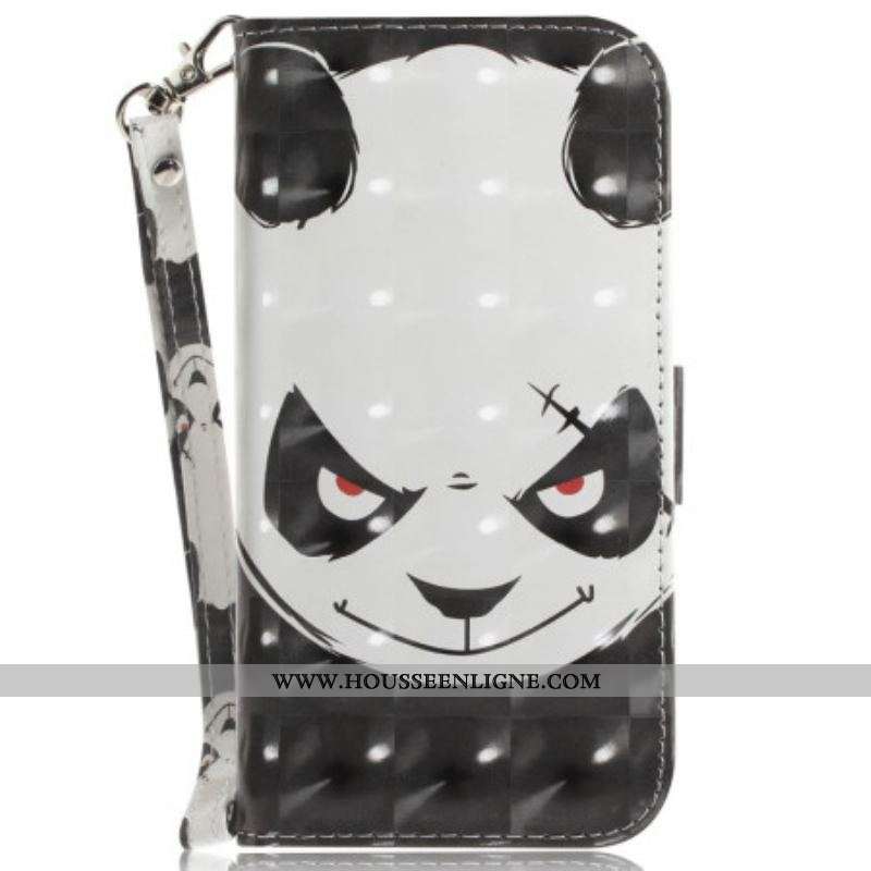 Housse OnePlus Nord 2T 5G Angry Panda à Lanière