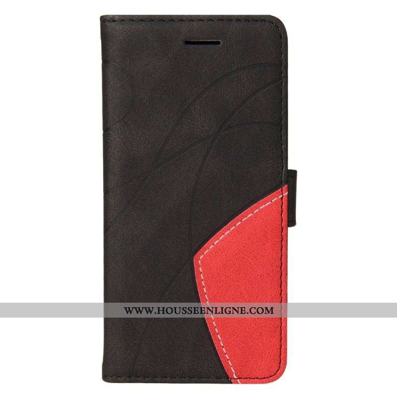 Housse OnePlus Nord 2T 5G Bicolore KT Leather Series avec Porte-Cartes à  Lanière