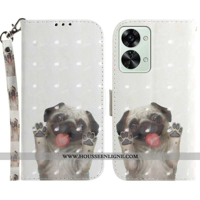 Housse OnePlus Nord 2T 5G Chien à Lanière
