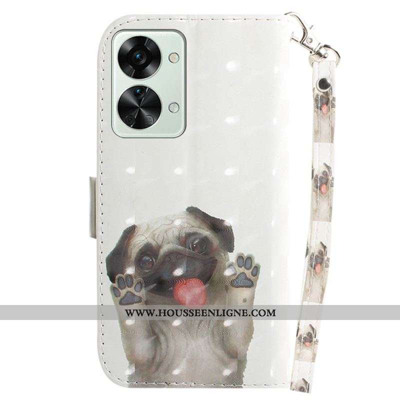 Housse OnePlus Nord 2T 5G Chien à Lanière