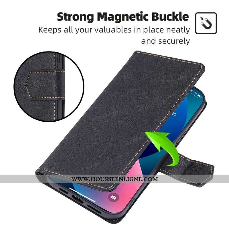 Housse OnePlus Nord 2T 5G Effet Cuir RFID