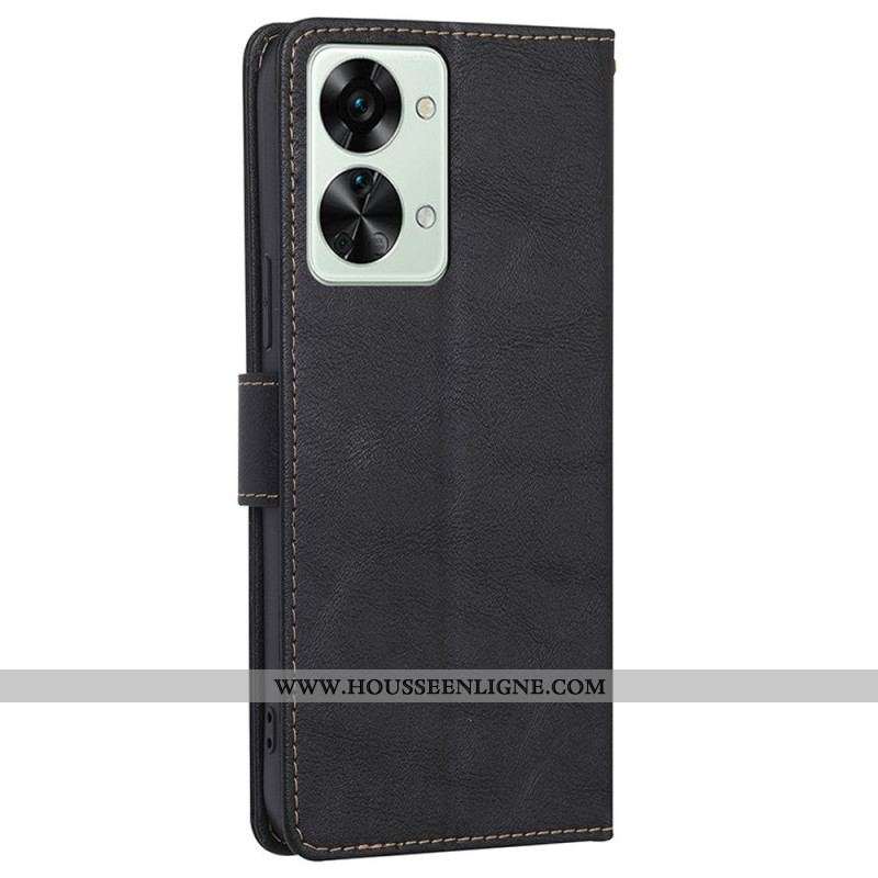 Housse OnePlus Nord 2T 5G Effet Cuir RFID