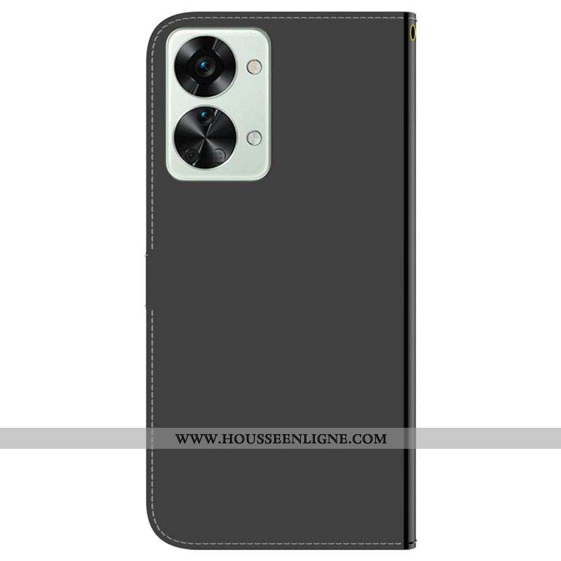 Housse OnePlus Nord 2T 5G Effet Miroir Simili Cuir