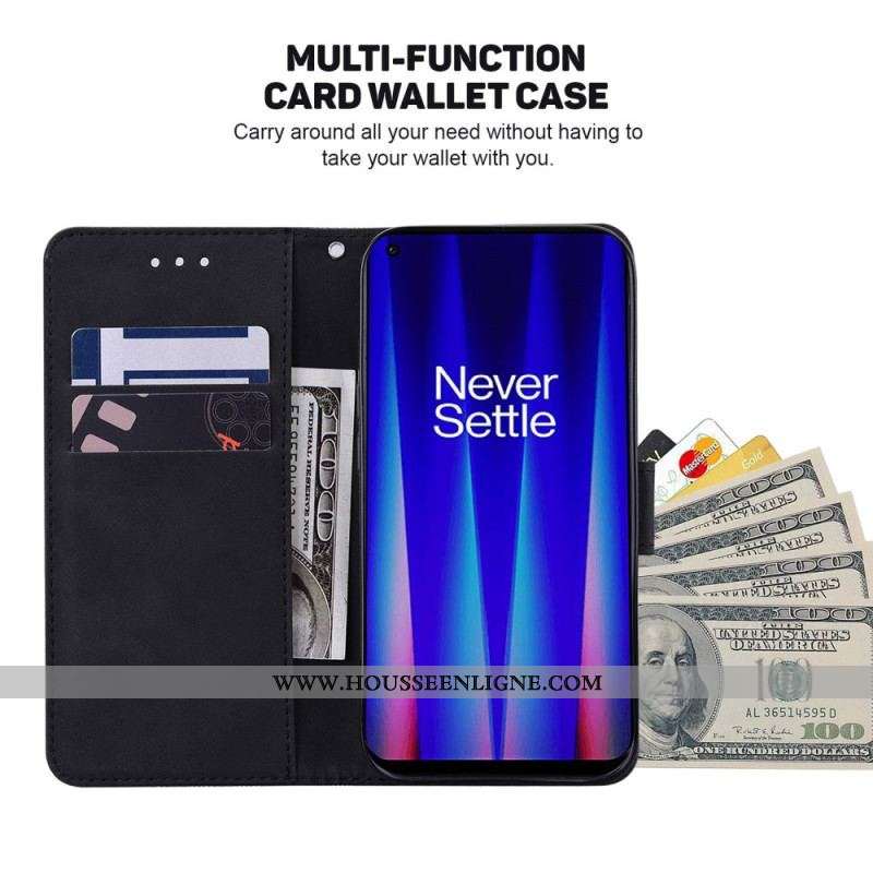 Housse OnePlus Nord 2T 5G Motifs Géométriques à Lanière