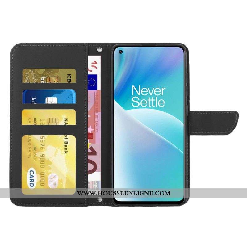 Housse OnePlus Nord 2T 5G Papillons avec Bandoulière