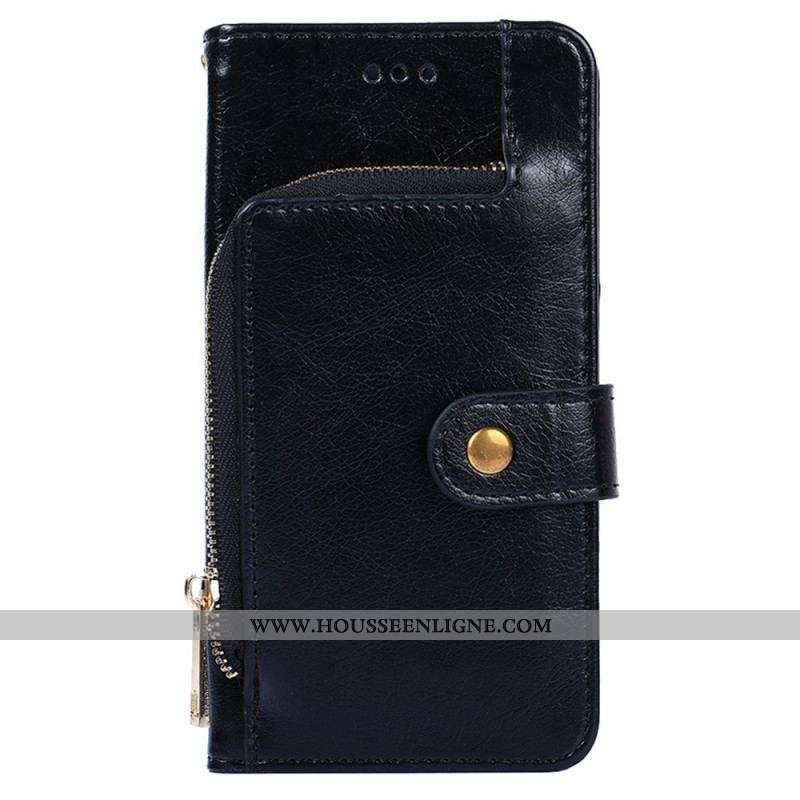 Housse OnePlus Nord 2T 5G Porte-Monnaie Frontal et Lanière