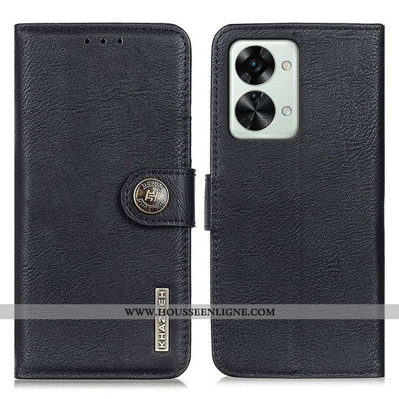 Housse OnePlus Nord 2T 5G Simili Cuir KHAZNEH