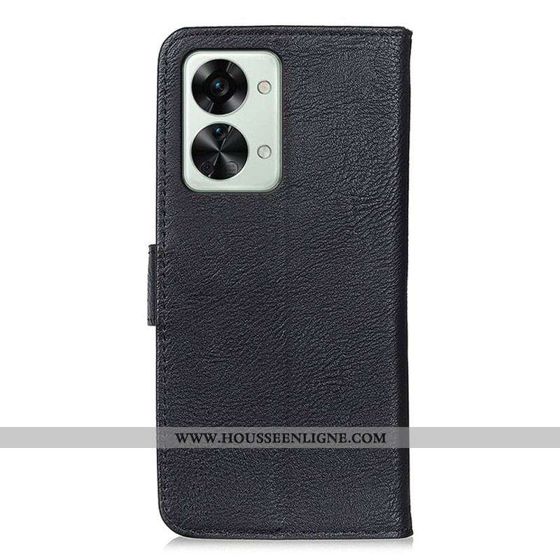 Housse OnePlus Nord 2T 5G Simili Cuir KHAZNEH