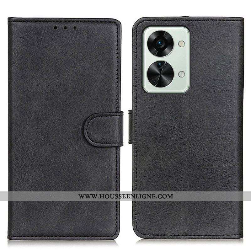 Housse OnePlus Nord 2T 5G Simili Cuir Mat