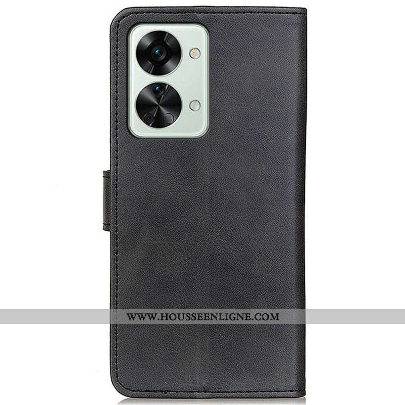 Housse OnePlus Nord 2T 5G Simili Cuir Mat