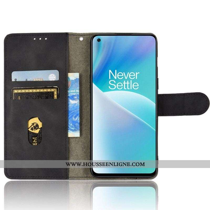 Housse OnePlus Nord 2T 5G Simili Cuir Uni à Lanière