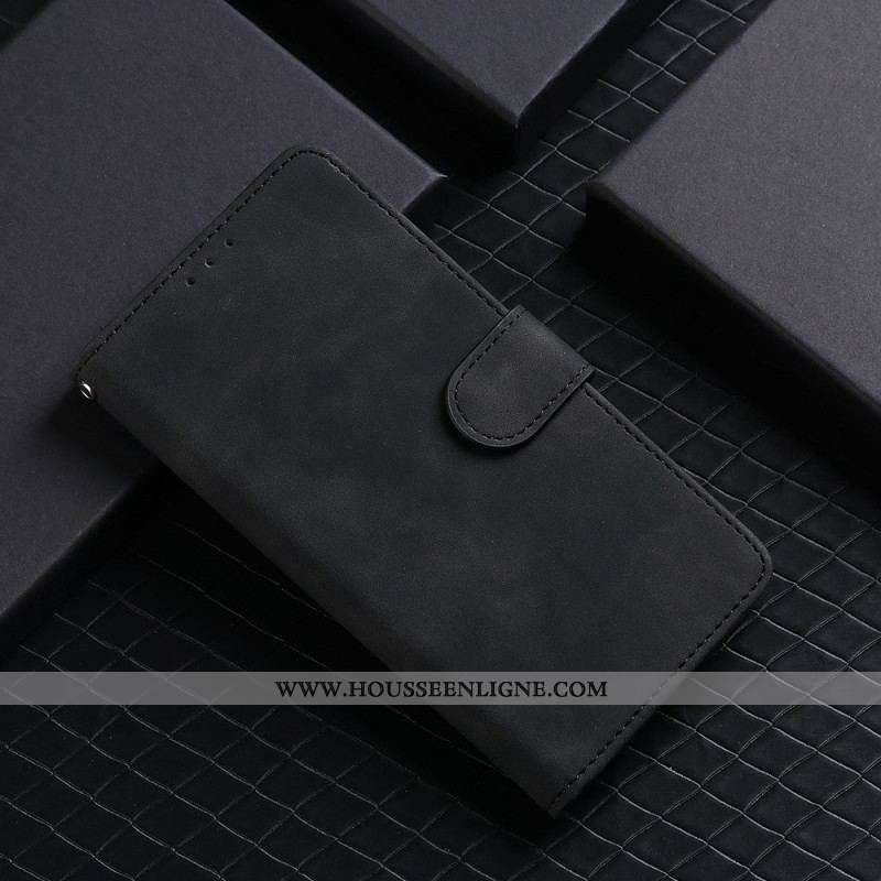 Housse OnePlus Nord 2T 5G Simili Cuir Uni à Lanière