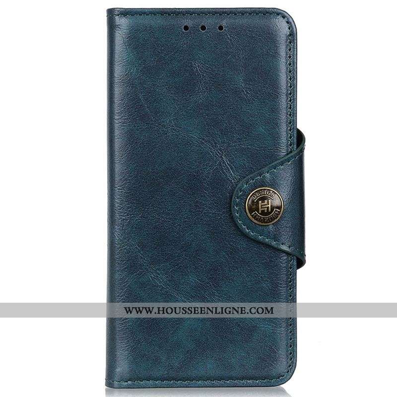 Housse OnePlus Nord 2T 5G Simili Cuir Vintage Bouton