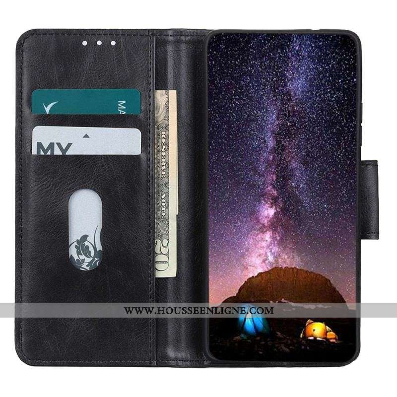 Housse OnePlus Nord 2T 5G Style Cuir Fermoir Réversible