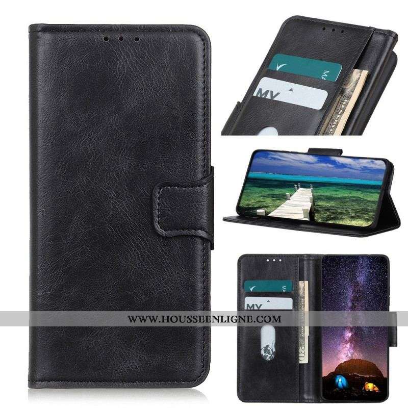 Housse OnePlus Nord 2T 5G Style Cuir Fermoir Réversible