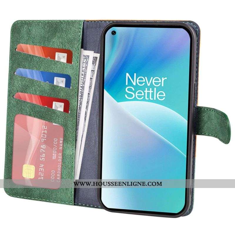 Housse OnePlus Nord 2T 5G Texture Bois Bicolore