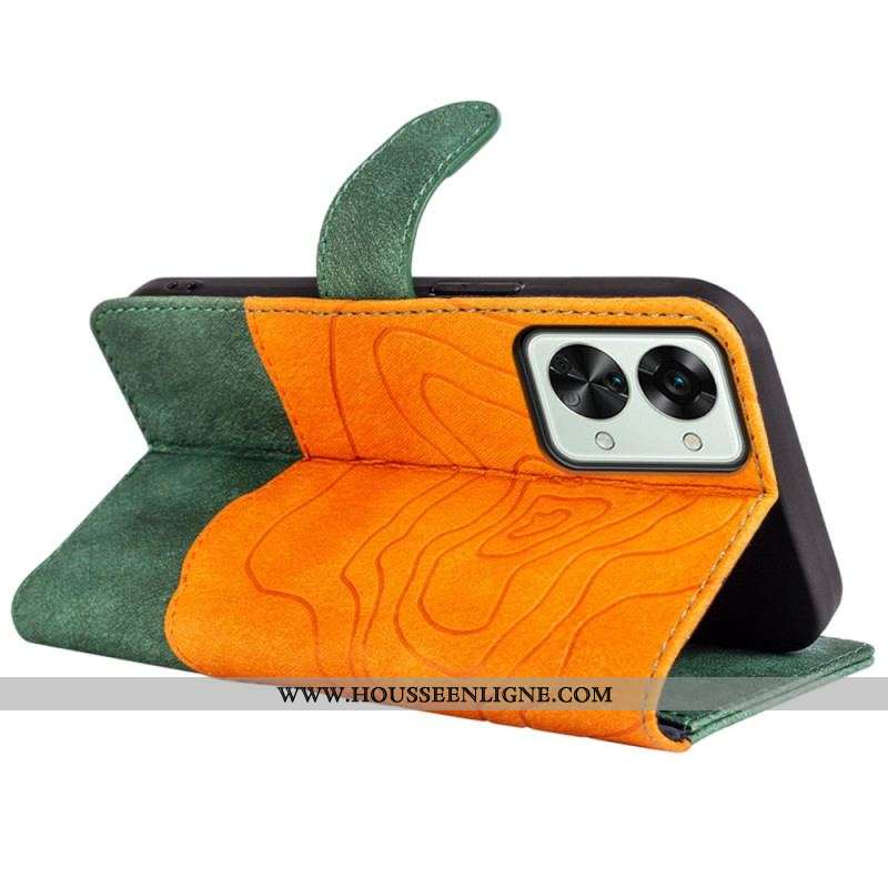 Housse OnePlus Nord 2T 5G Texture Bois Bicolore