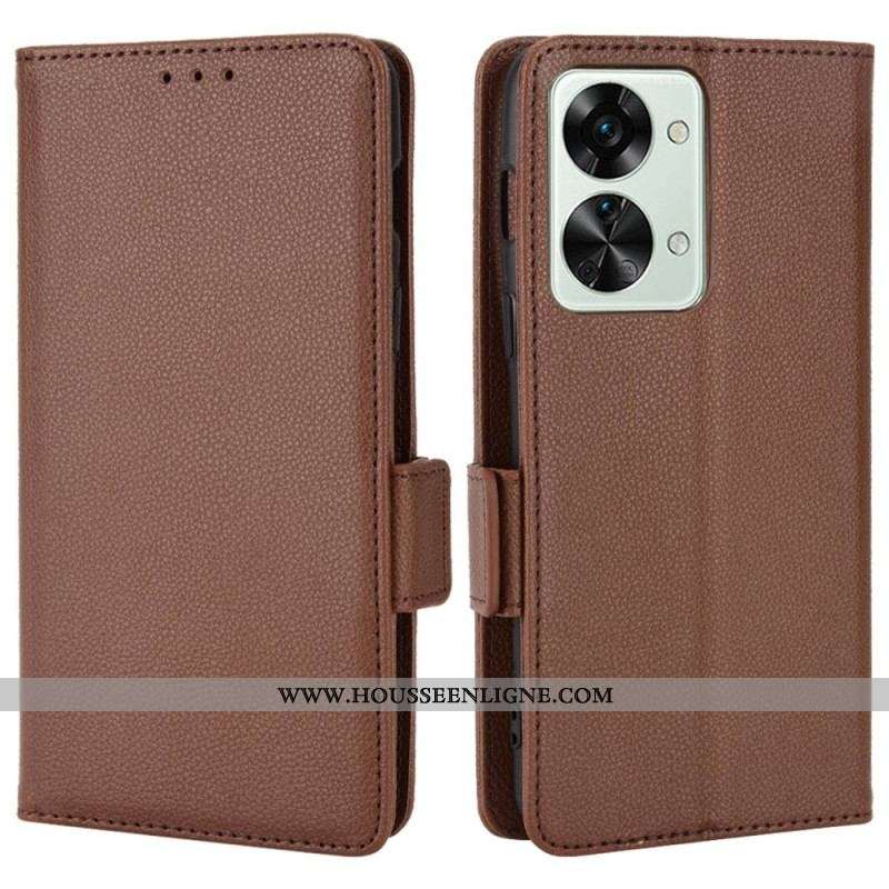 Housse OnePlus Nord 2T 5G Texture Litchi
