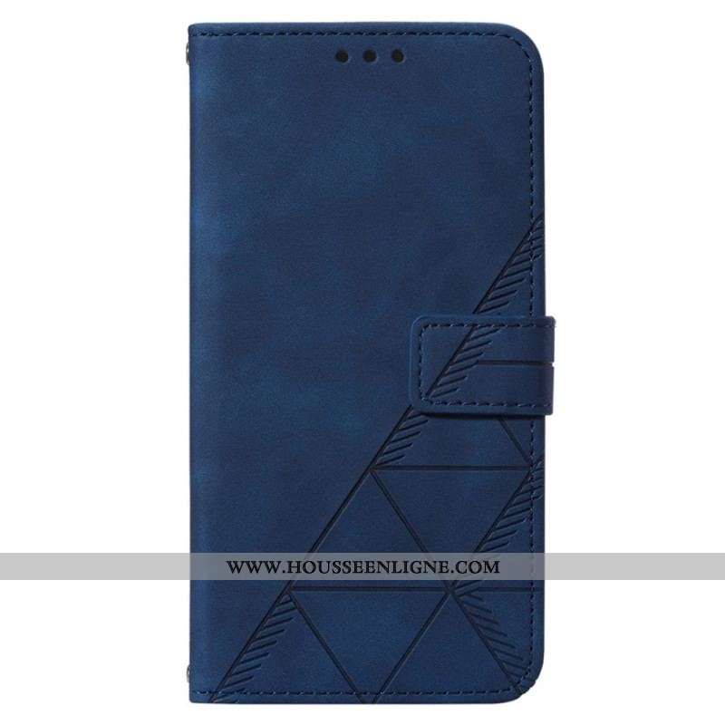 Housse OnePlus Nord 2T Triangles avec Lanière