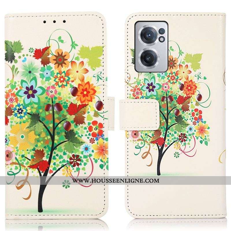 Housse OnePlus Nord CE 2 5G Arbre Multicolore en Fleurs