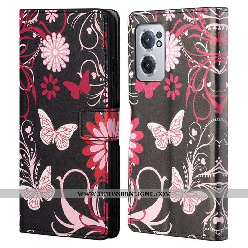 Housse OnePlus Nord CE 2 5G Fleurs et Papillons