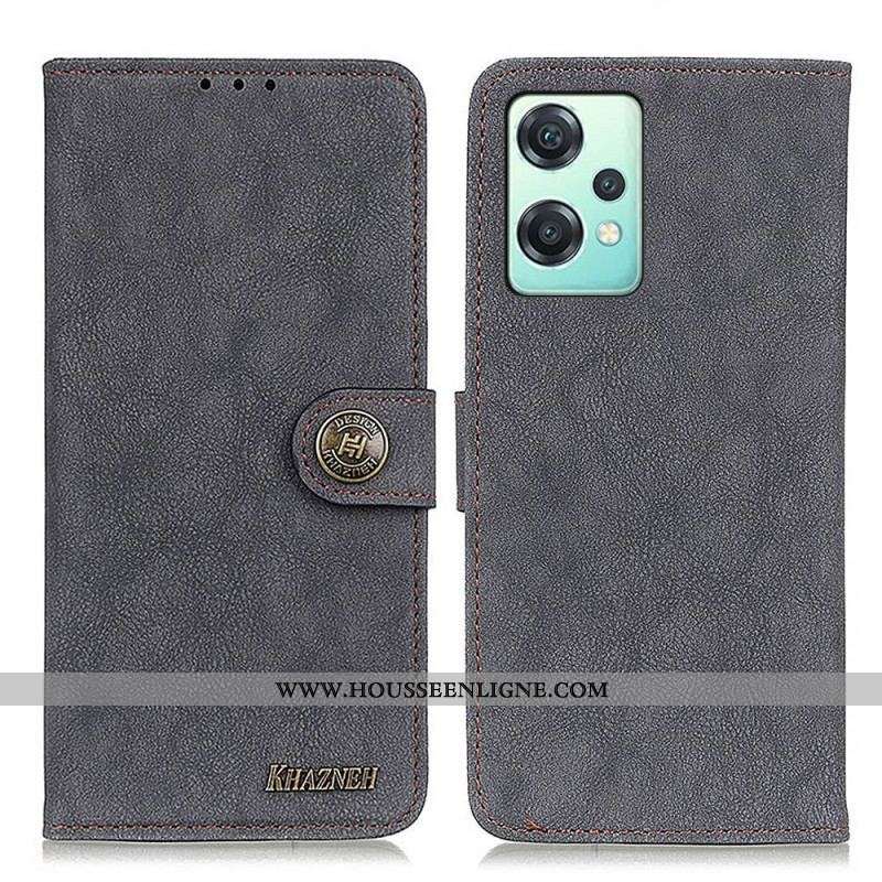 Housse OnePlus Nord CE 2 Lite 5G Cuir Fendu Vintage KHAZNEH