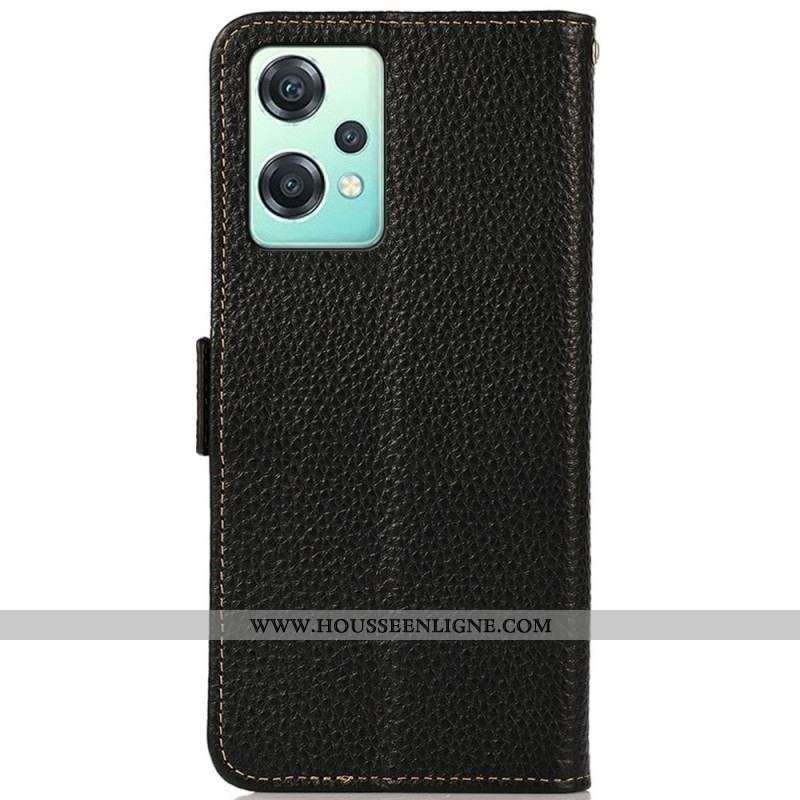 Housse OnePlus Nord CE 2 Lite 5G Cuir Litchi KHAZNEH RFID