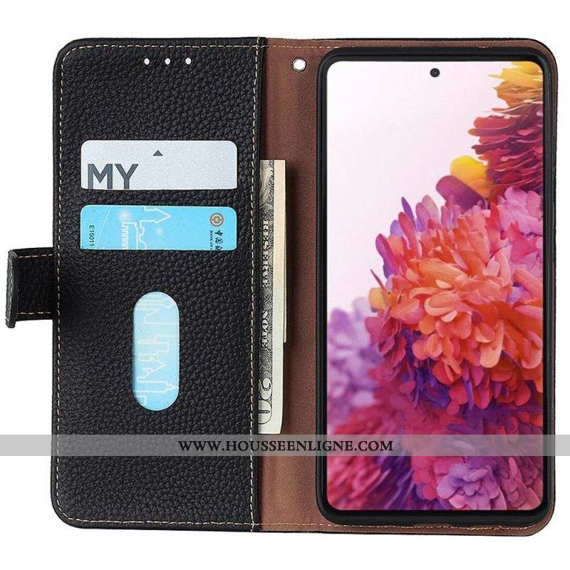 Housse OnePlus Nord CE 2 Lite 5G Cuir Litchi KHAZNEH