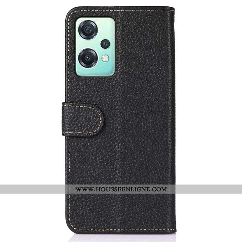 Housse OnePlus Nord CE 2 Lite 5G Cuir Litchi KHAZNEH