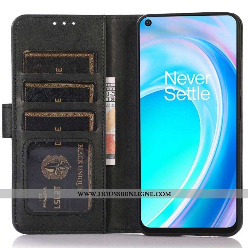 Housse OnePlus Nord CE 2 Lite 5G Effet Cuir Uni