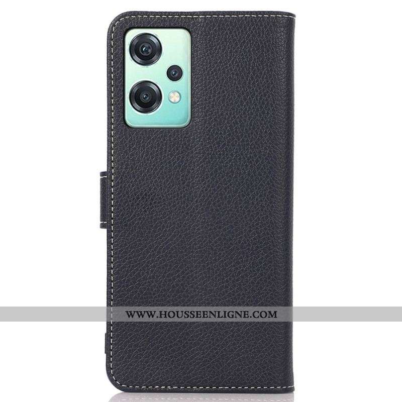 Housse OnePlus Nord CE 2 Lite 5G Effet Cuir et Coutures