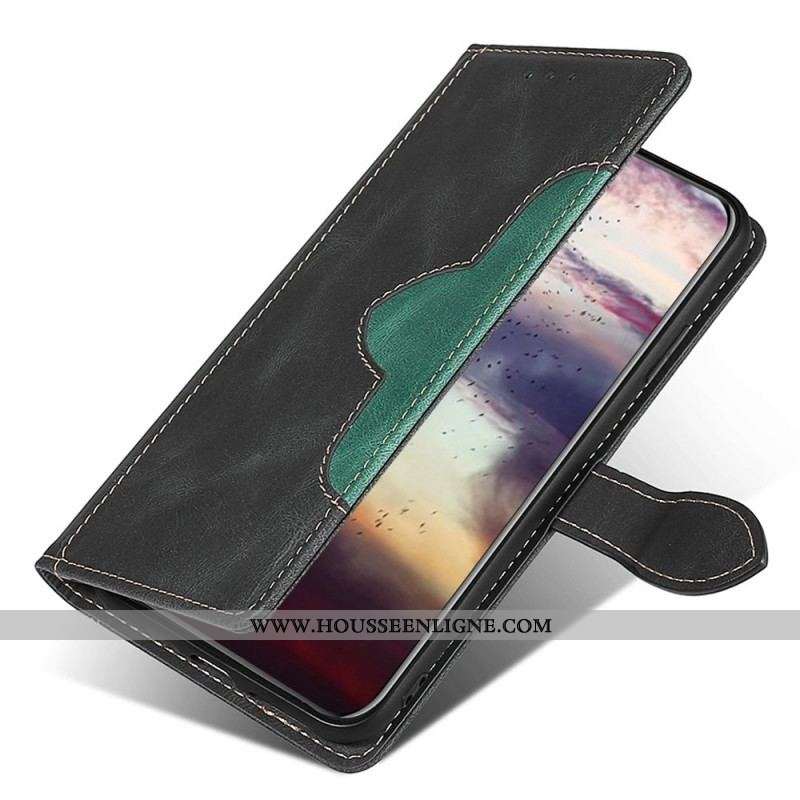 Housse OnePlus Nord CE 2 Lite 5G Simili Cuir Bicolore Stylé