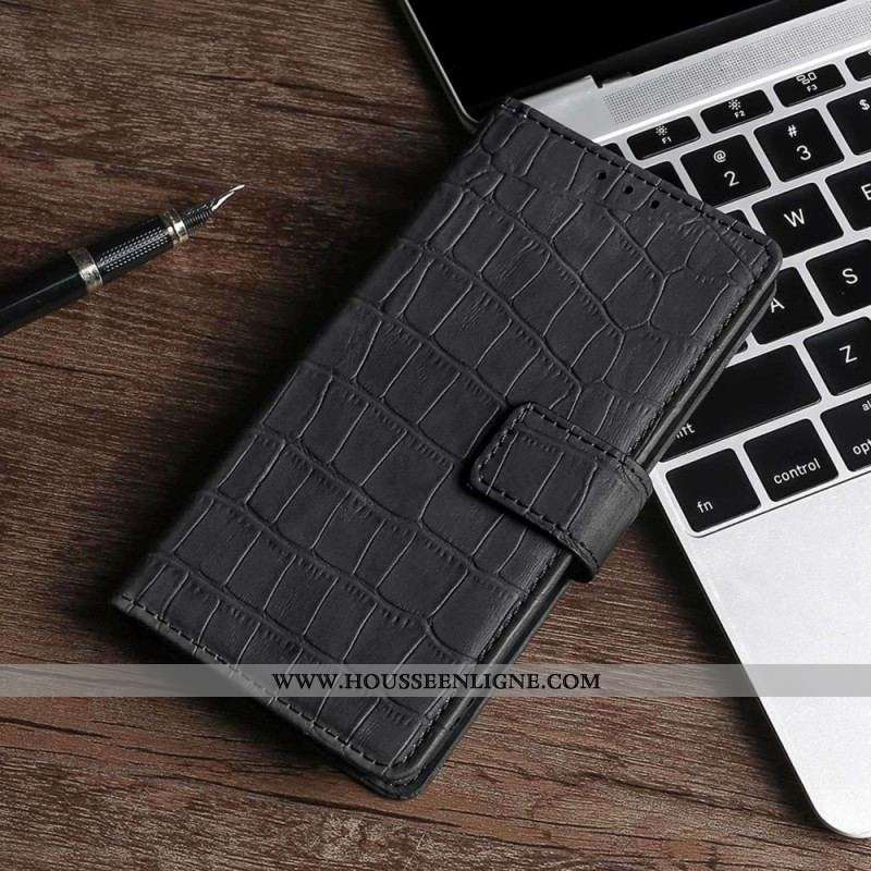 Housse OnePlus Nord CE 2 Lite 5G Style Peau de Crocodile