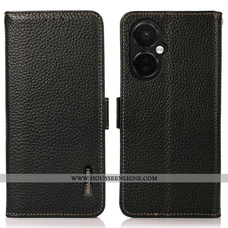 Housse OnePlus Nord CE 3 Lite 5G Cuir Litchi KHAZNEH