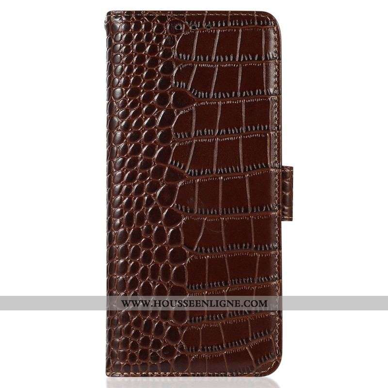Housse OnePlus Nord CE 3 Lite 5G Style Crocodile RFID