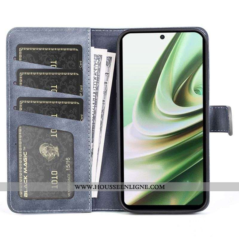 Housse OnePlus Nord CE 3 Lite 5G Style cuir Contrasté