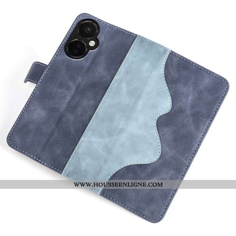 Housse OnePlus Nord CE 3 Lite 5G Style cuir Contrasté