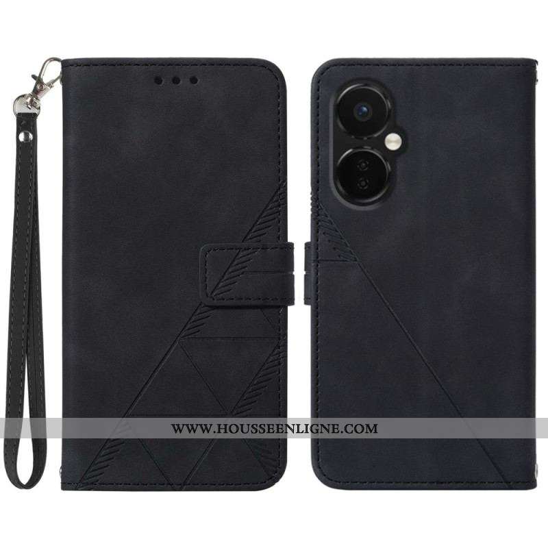 Housse OnePlus Nord CE 3 Lite 5G Triangles à Lanière