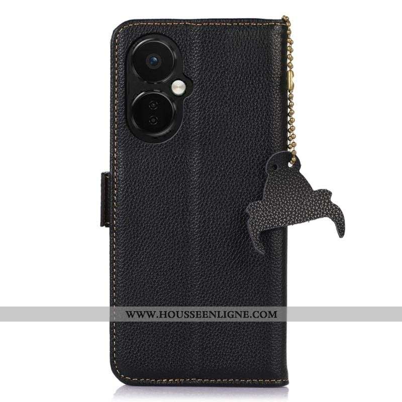Housse OnePlus Nord CE 3 Lite 5G Vrai Cuir RFID