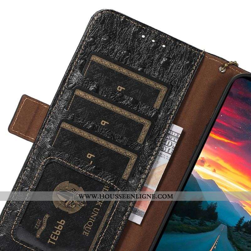 Housse OnePlus Nord CE 3 Lite 5G Vrai Cuir Texturé RFID
