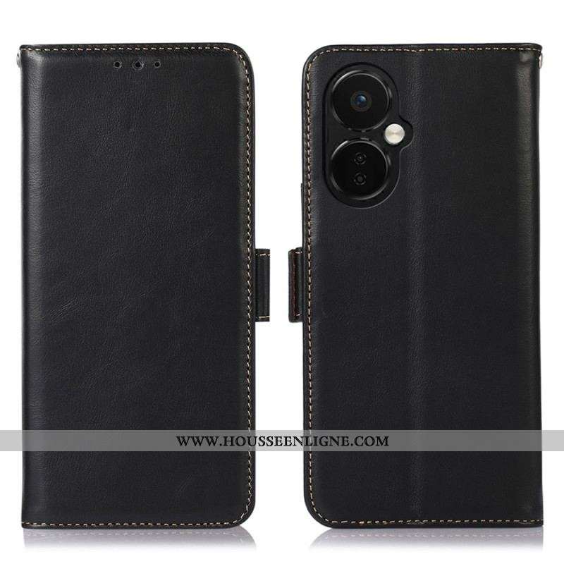 Housse OnePlus Nord CE 3 Lite 5G Véritable Cuir Fonction RFID